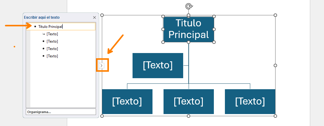 Introducir texto en el SmartArt