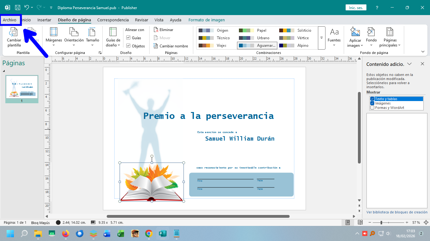 Opción Guardar como PDF